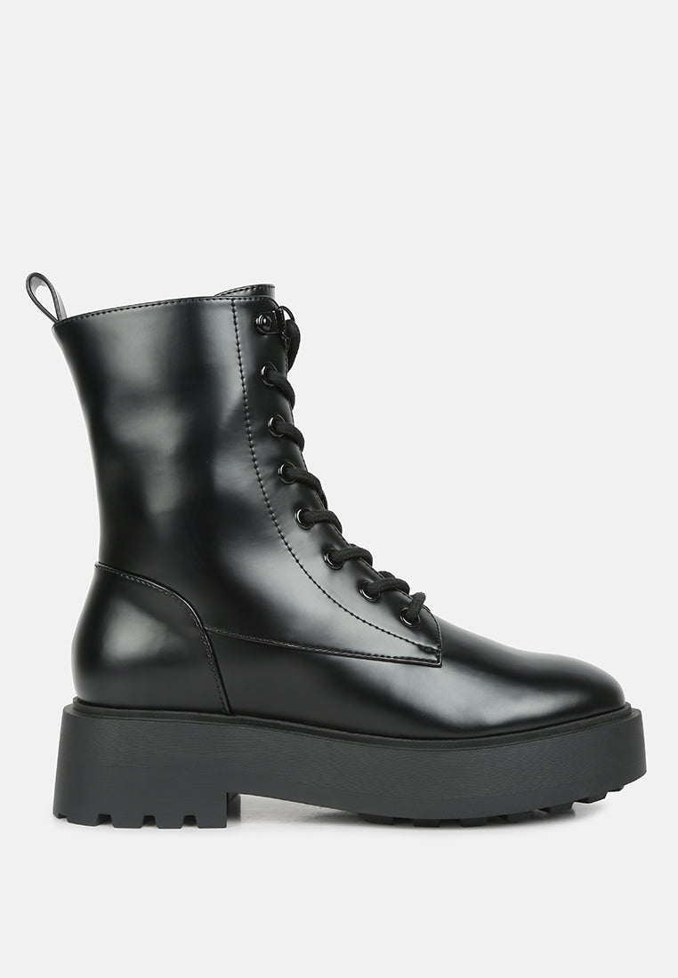Molsh Faux Leather Ankle Biker Boots-6