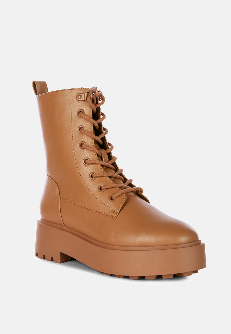 Molsh Faux Leather Ankle Biker Boots-1