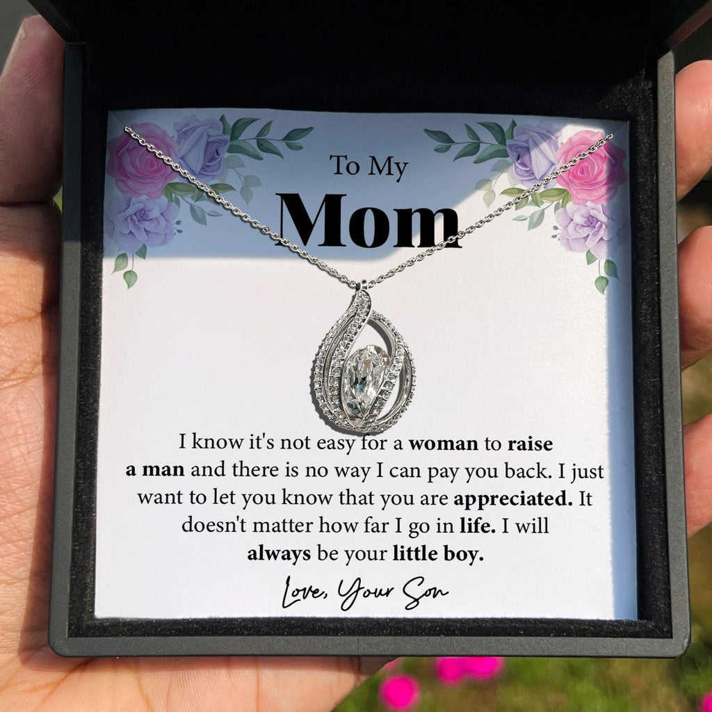 To My Mom - I Just Want To Let You Know That You Are Appreciated - Orbital Birdcage Necklace-1