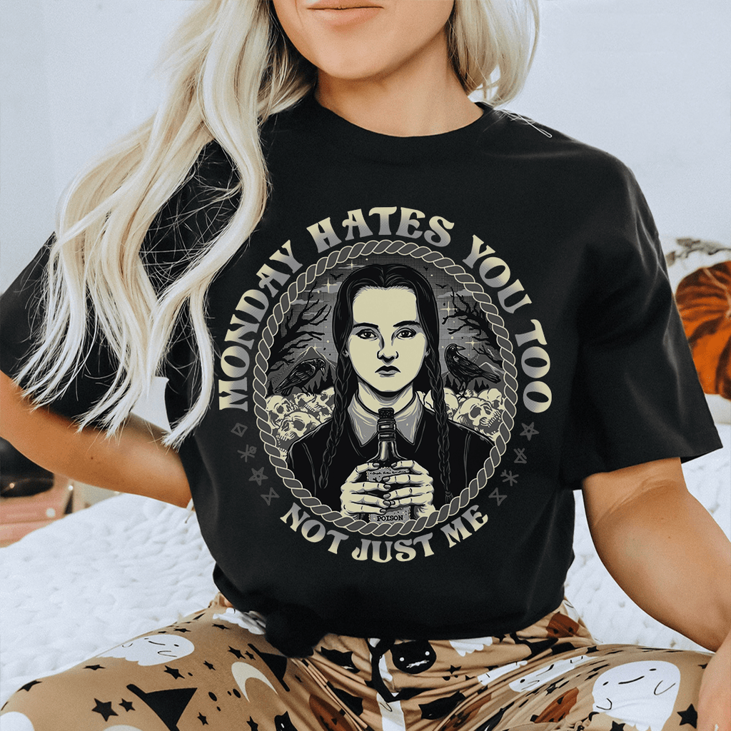 Monday Hates You Too T-Shirt-0