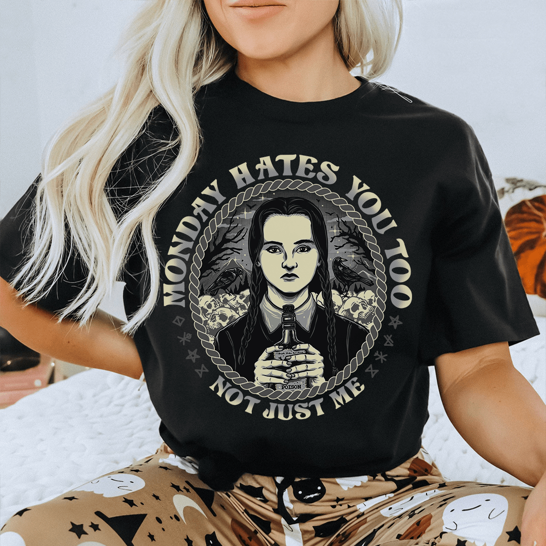Monday Hates You Too T-Shirt-0