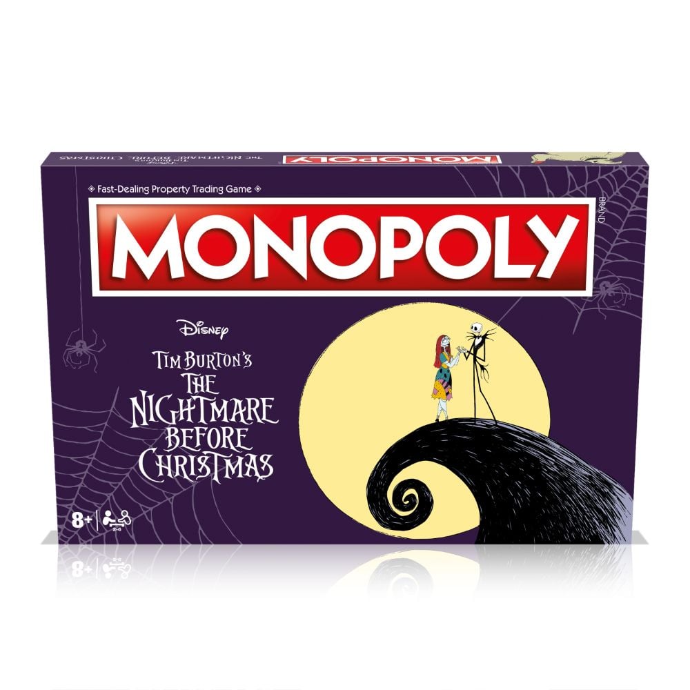 Monopoly Nightmare Before Christmas collector edition board game box and custom character tokens