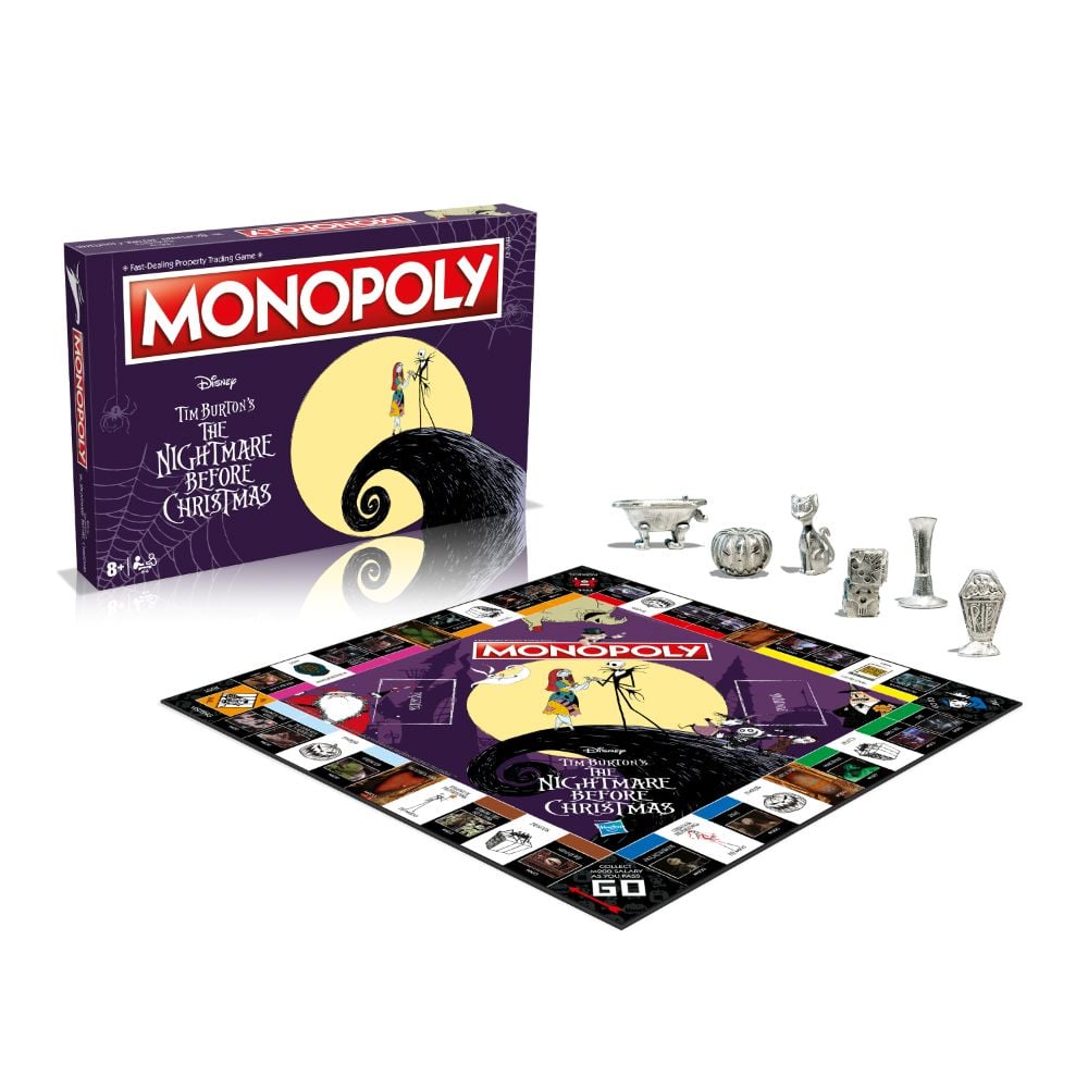 Monopoly Nightmare Before Christmas collector edition board game box and custom character tokens — view 2