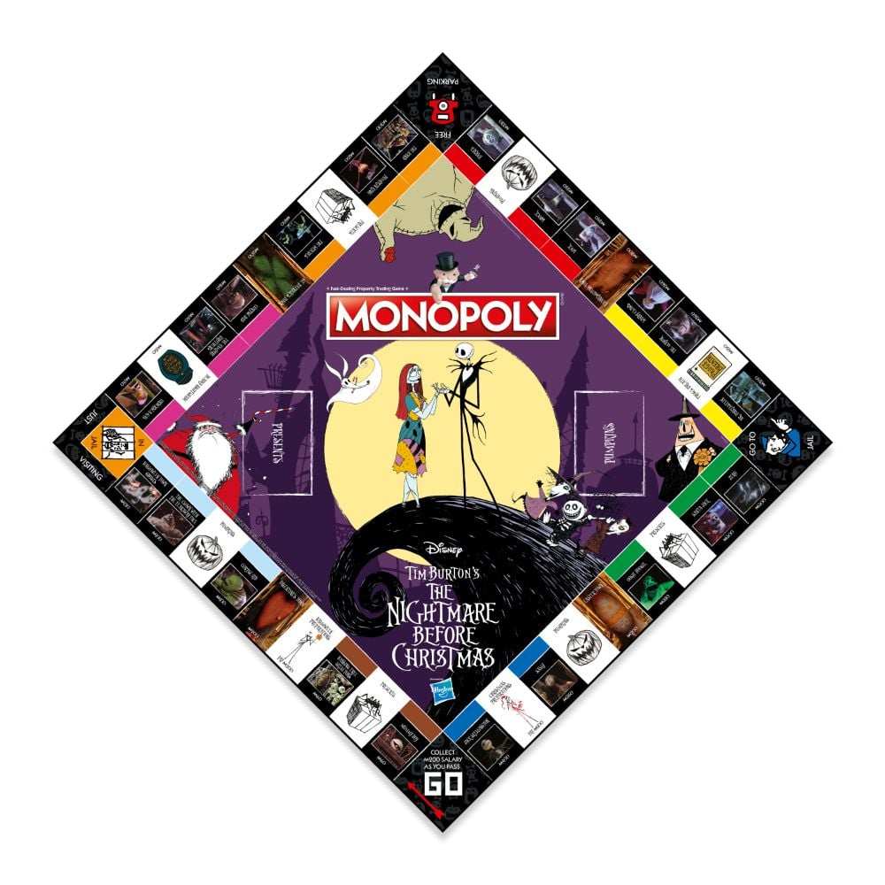 Monopoly Nightmare Before Christmas collector edition board game box and custom character tokens — view 3