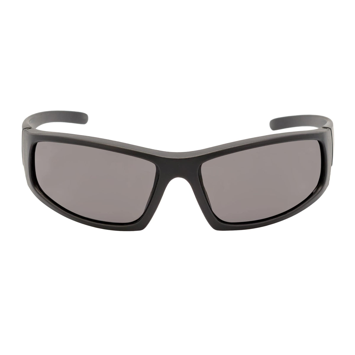KASTOR - Rectangle Wraparound Sunglasses Matte Black Smoke-0