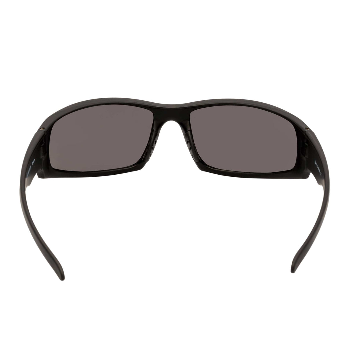 KASTOR - Rectangle Wraparound Sunglasses Matte Black Smoke-3