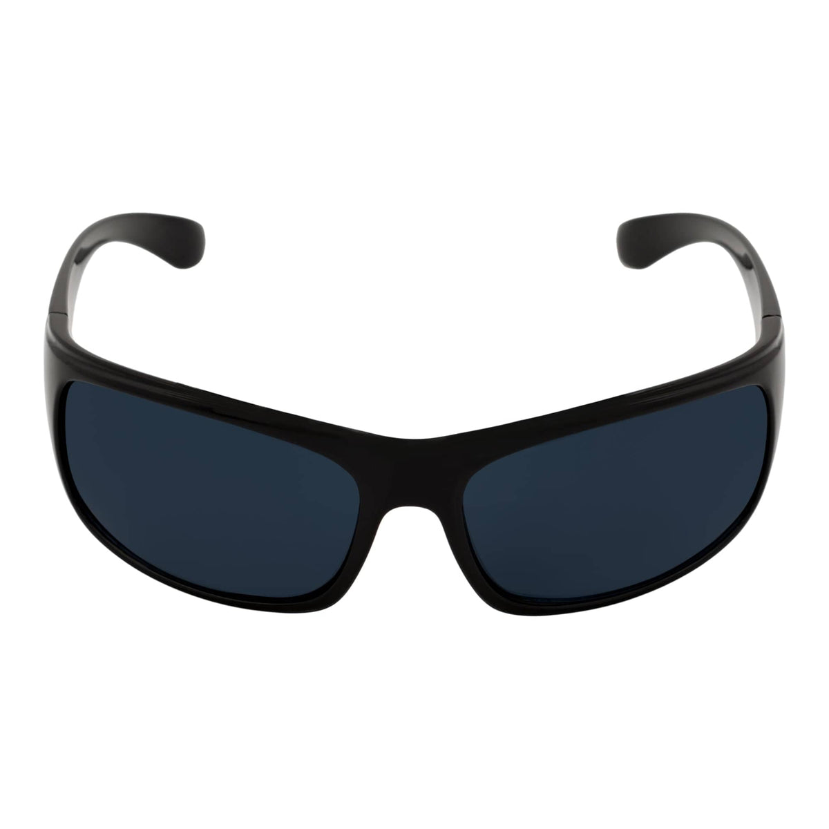 MACHADO - Rectangle Wraparound Sunglasses Gloss Black Dark Smoke-2
