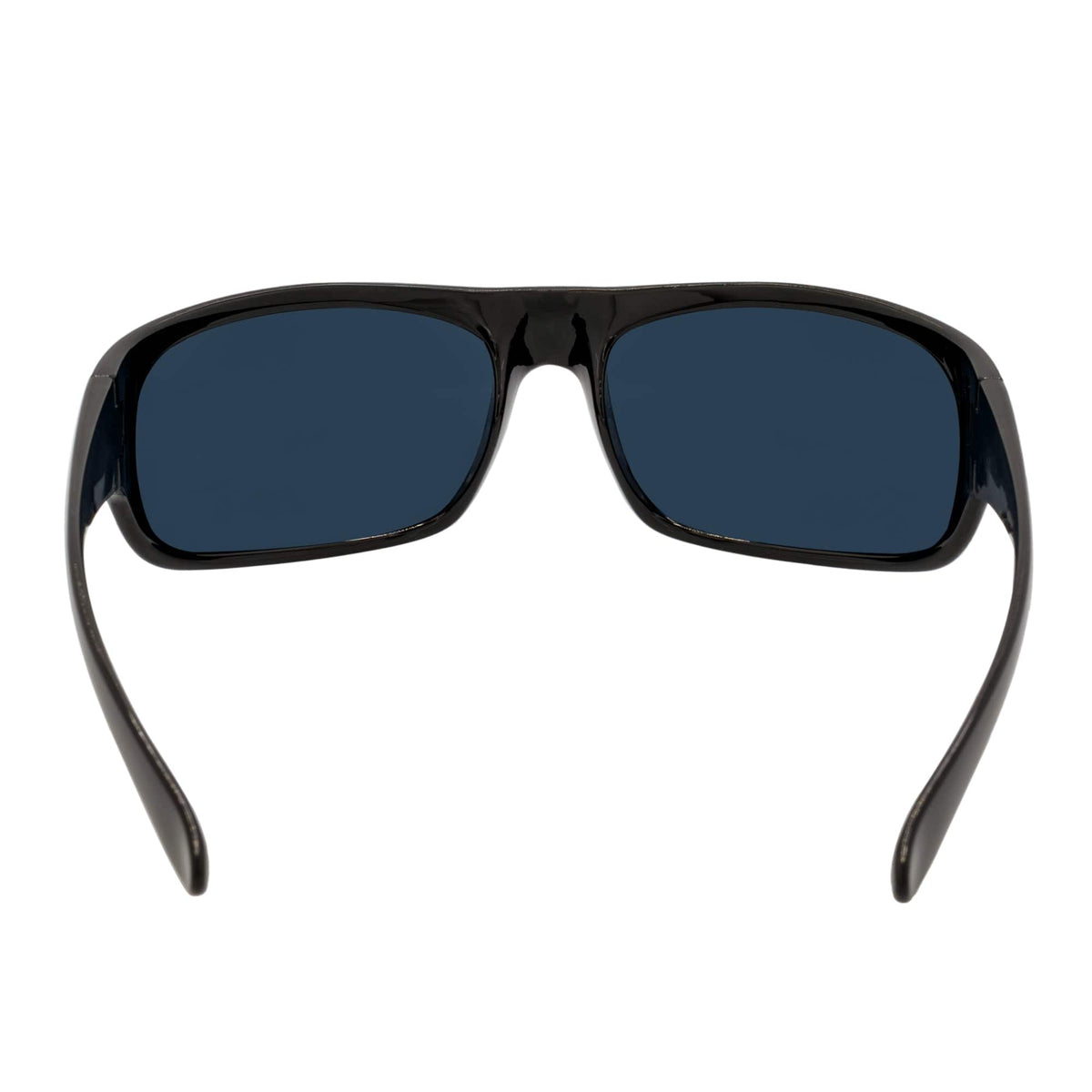 MACHADO - Rectangle Wraparound Sunglasses Gloss Black Dark Smoke-4