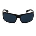 MACHADO - Rectangle Wraparound Sunglasses Gloss Black Dark Smoke-0