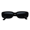 SLIM - Small Rectangle Sunglasses Gloss Black Smoke-0