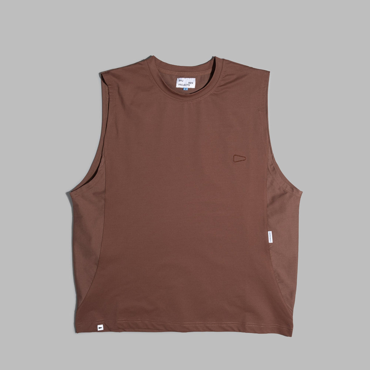 Sleeveless 2-Tone / Cotton - Maroon-0