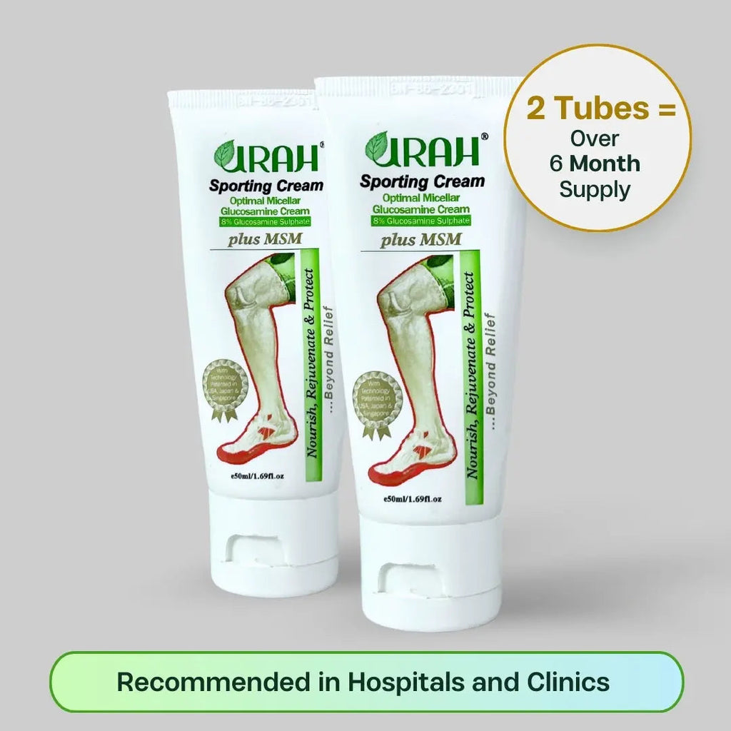 [Double Pack: 6-Month Supply] URAH Sporting Cream + MSM-0