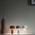 Bellhop portable LED mushroom table lamp in vibrant plastic for cozy bedside ambient lighting