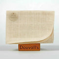 Organic cotton muslin face cleansing cloth folded, natural white handmade skincare accessory