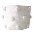 Natural Pom Basket - Large-0