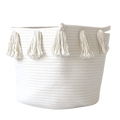 Natural Tassel Basket - Large-0