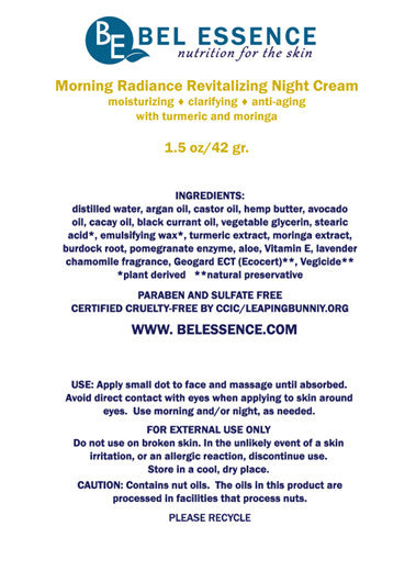 Morning Radiance Revitalizing Night Cream in a 1.5 oz jar with natural botanical ingredients — view 6