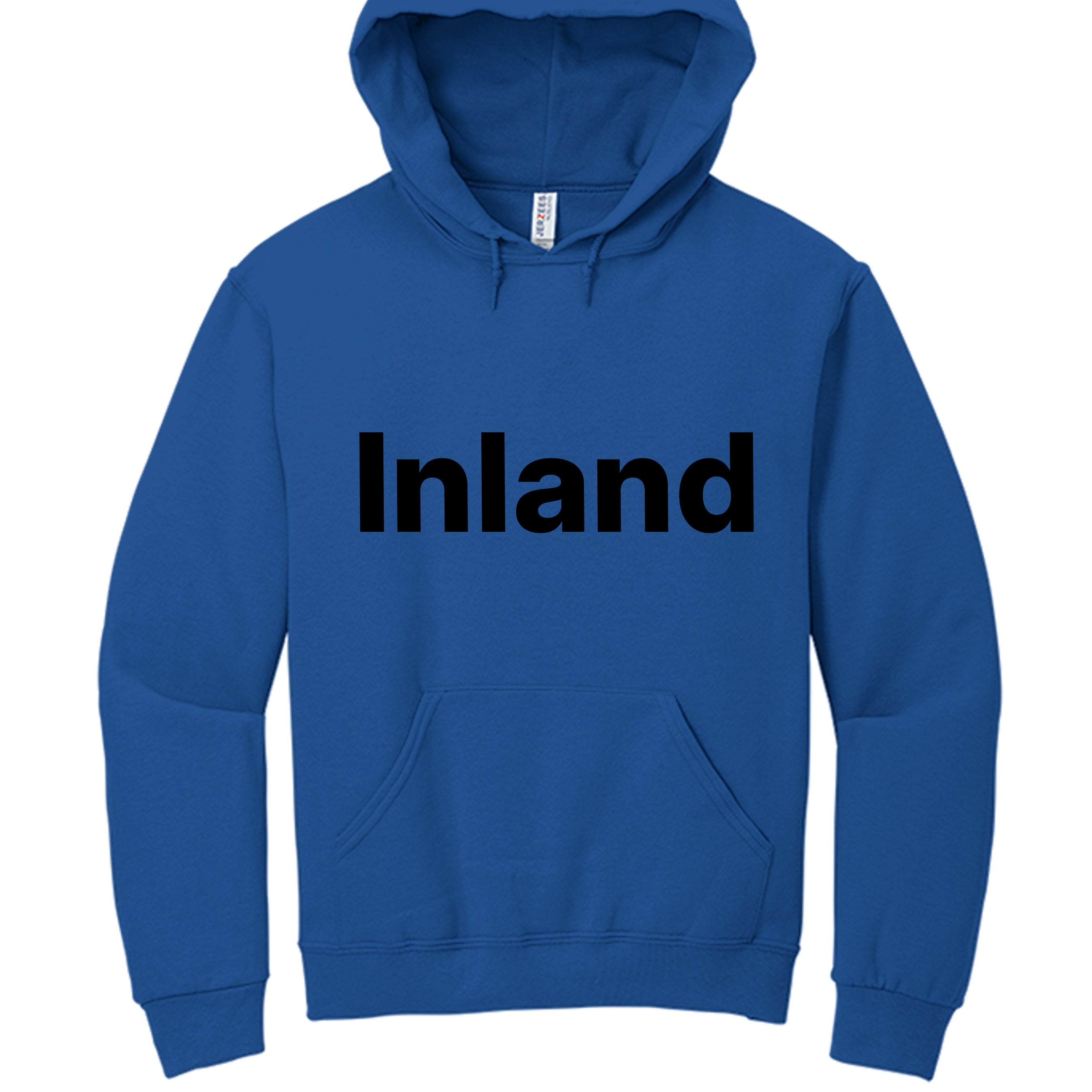 Classic men's fleece pullover hoodie with double-ply hood and drawcord in a soft cotton blend — view 5