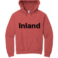 Classic men's fleece pullover hoodie with double-ply hood and drawcord in a soft cotton blend