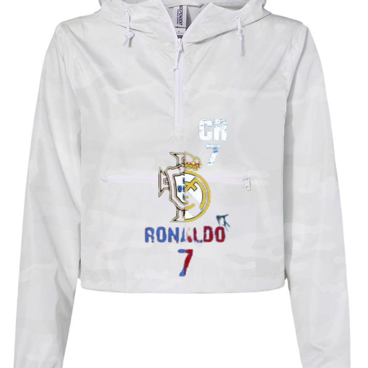 Christiano Ronaldo Women's Pullover Crop Windbreaker EXP64CRP