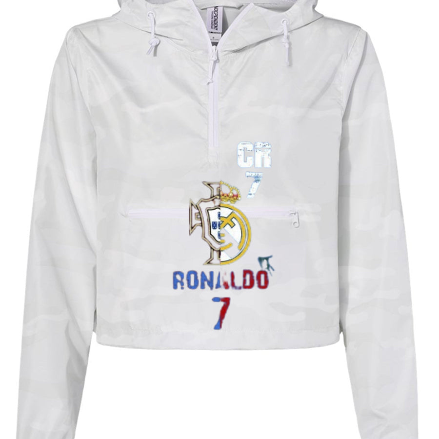 Christiano Ronaldo Women's Pullover Crop Windbreaker EXP64CRP