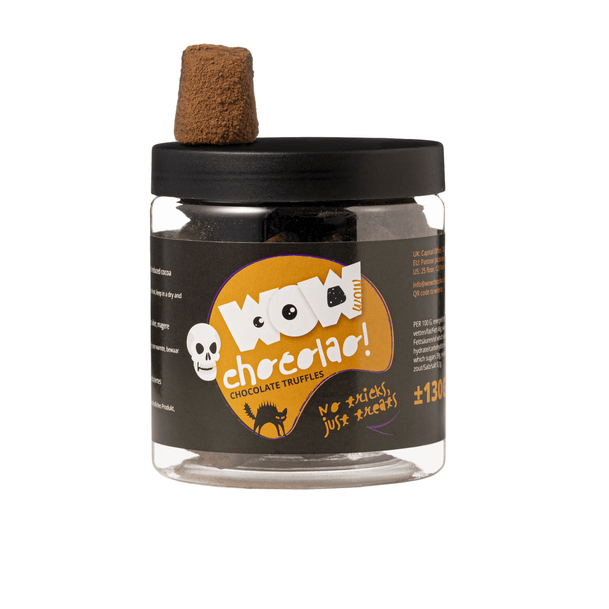 No Tricks Just Treats Truffles Gift Jar 130g | Halloween Chocolate-0