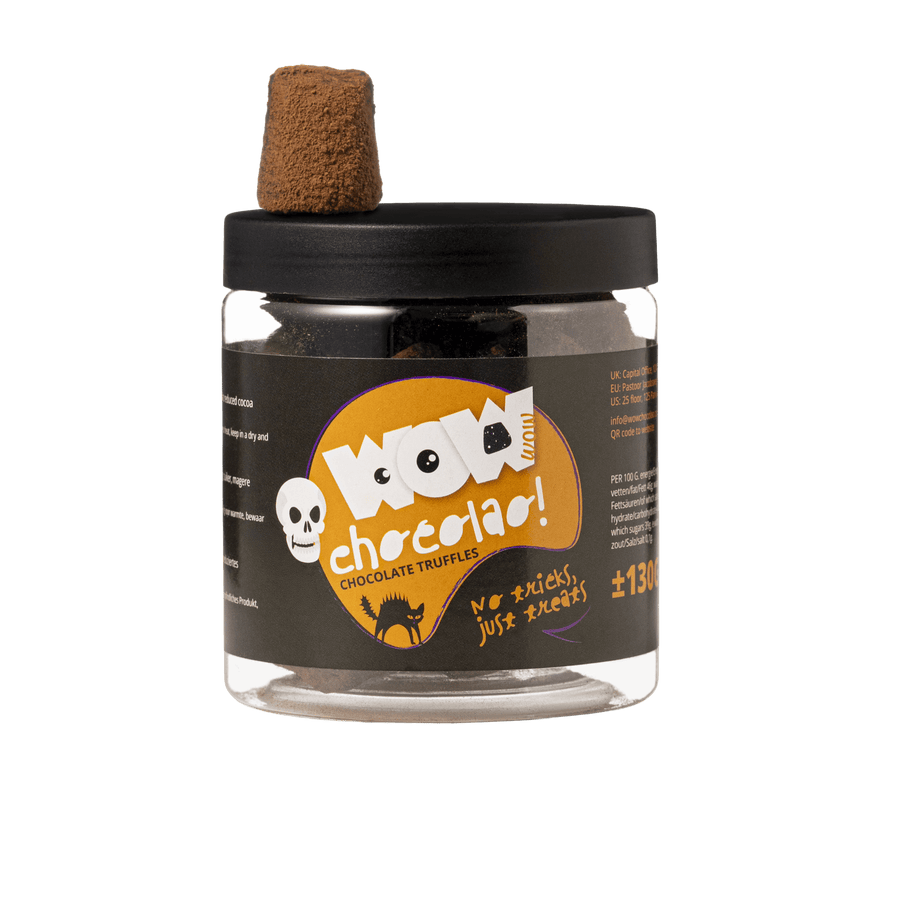 No Tricks Just Treats Truffles Gift Jar 130g | Halloween Chocolate