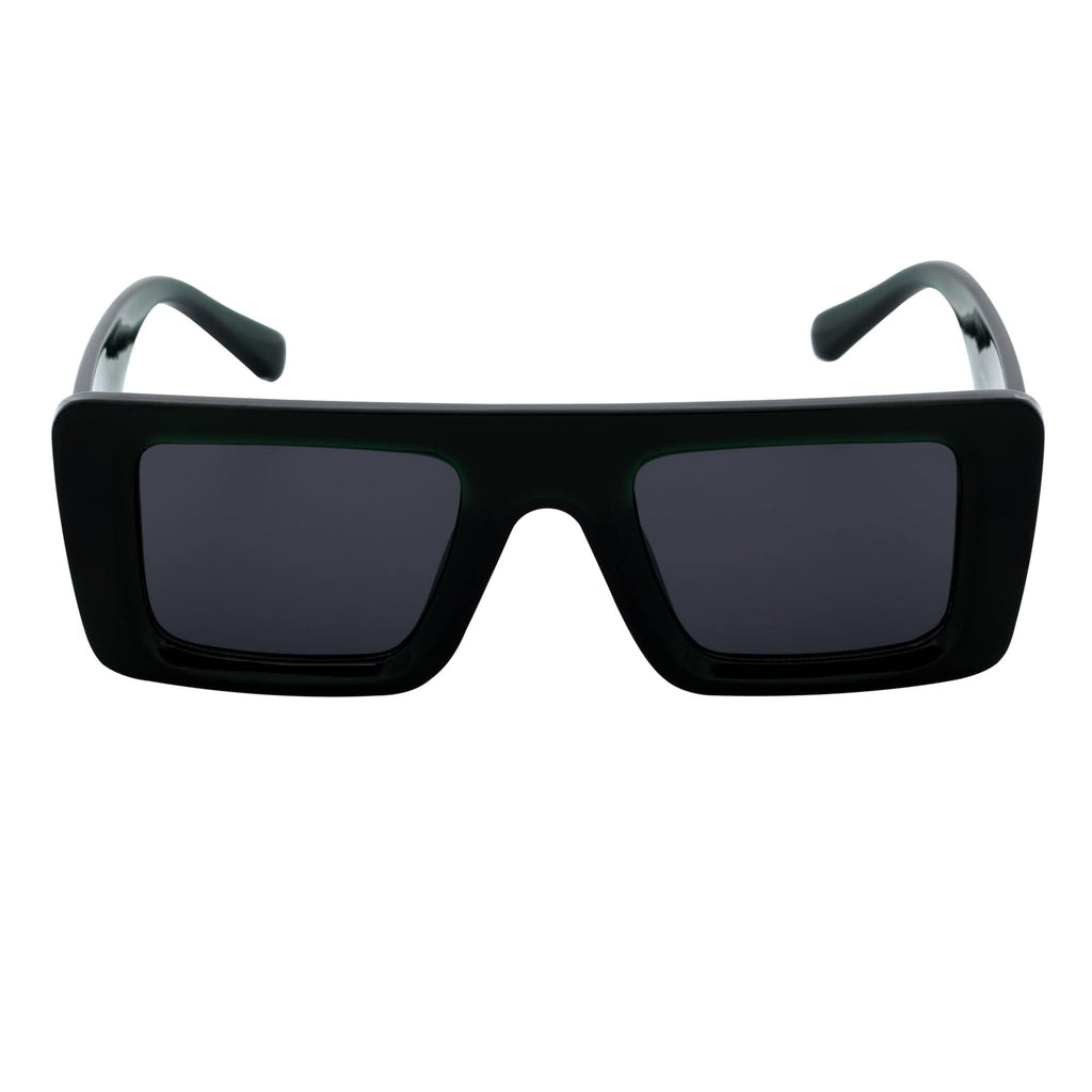 OFFSET - Rectangle Sunglasses Black-Purple Smoke-2