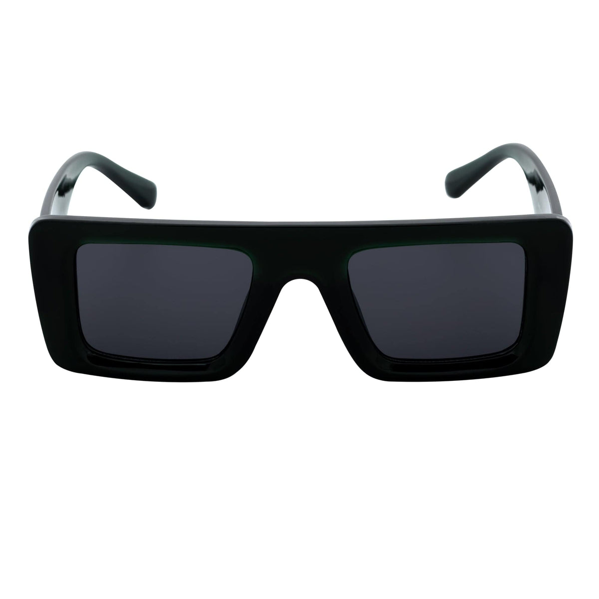 OFFSET - Rectangle Sunglasses Black-Purple Smoke-2