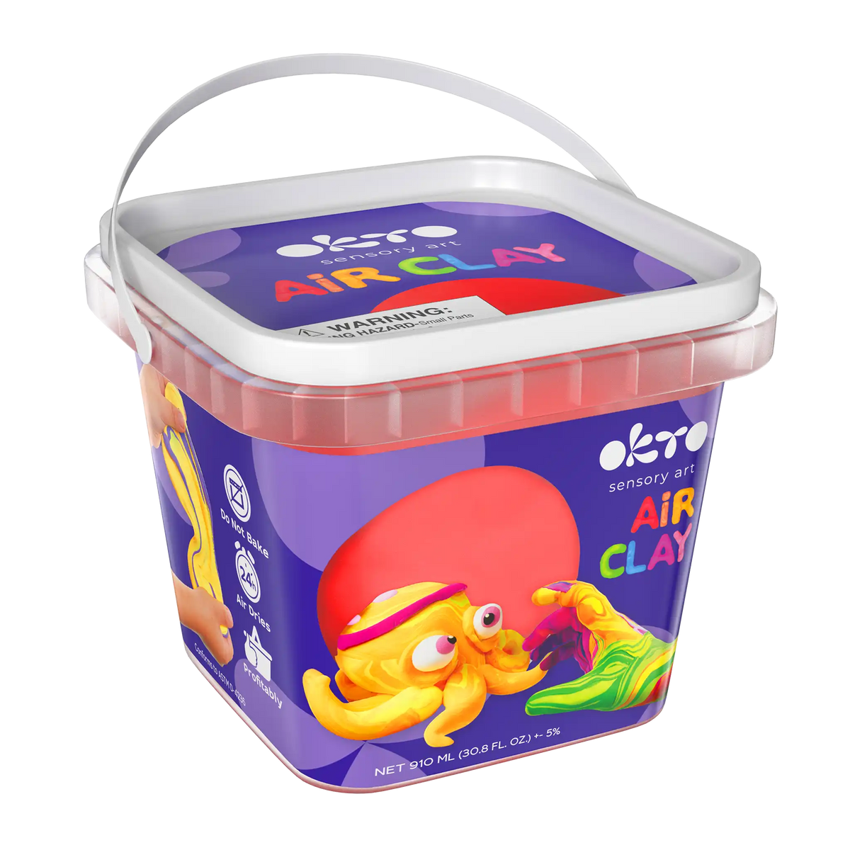 2x School supplues Air Dry Modeling Clay RED 900 ml-1