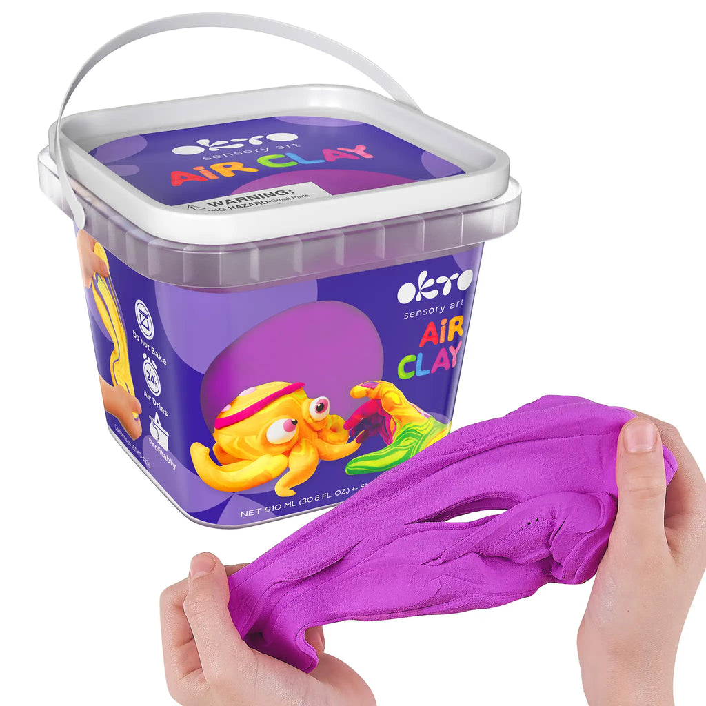 Air Dry Modeling Clay PURPLE 900 ml-0