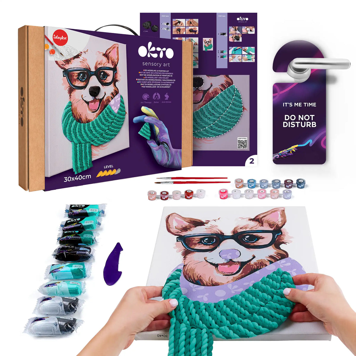 3D modeling+painting kit "Fashion Corgi"-0