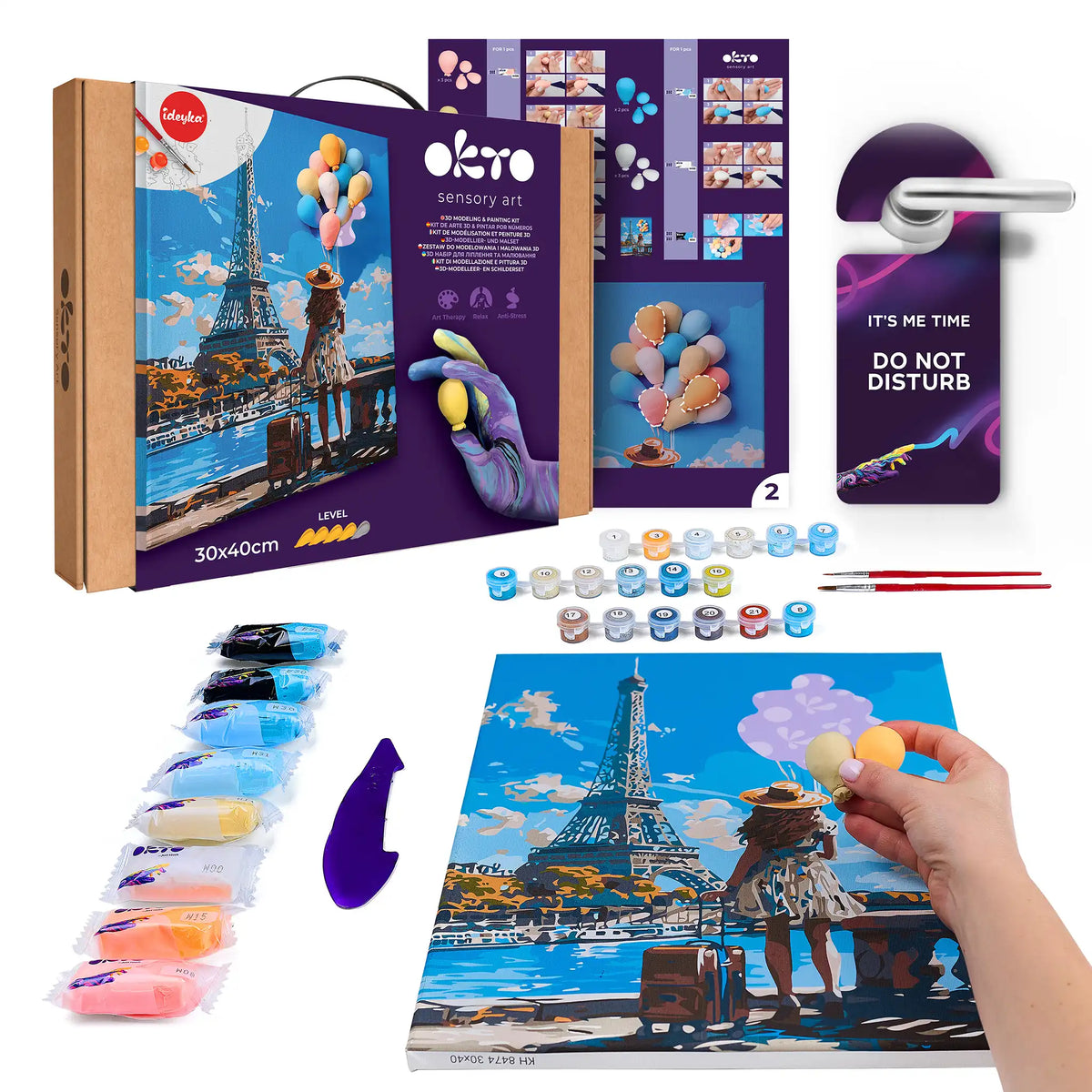 3D modeling+painting kit "Greetings from Paris"-0