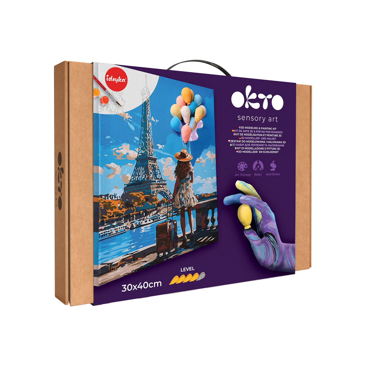 3D modeling+painting kit "Greetings from Paris"-1