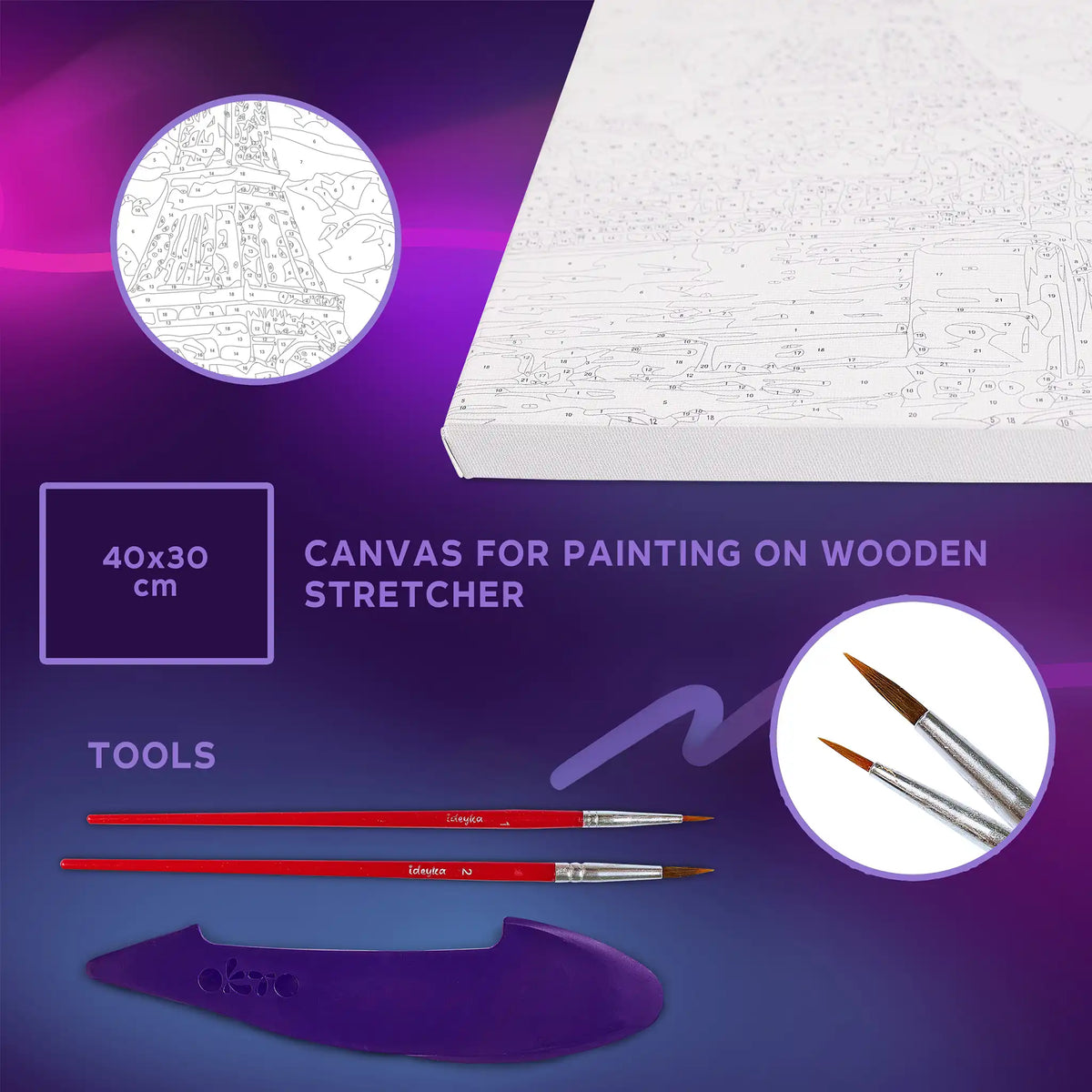 3D modeling+painting kit "Greetings from Paris"-4