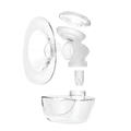 Clear silicone breast shield replacement parts kit for nursing mothers, ensuring efficient and hygienic pumping