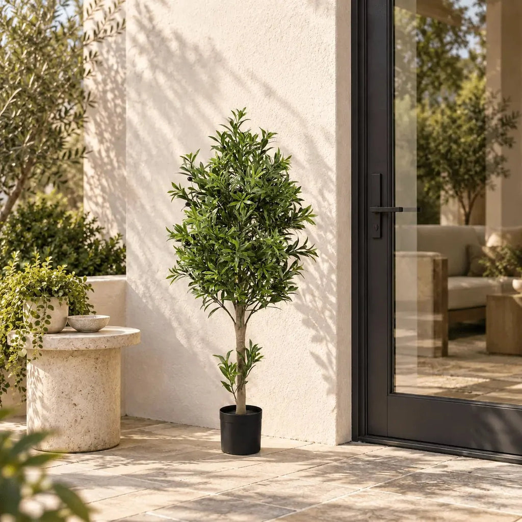 Olive Artificial Tree 47.2in – UV Resistant-3