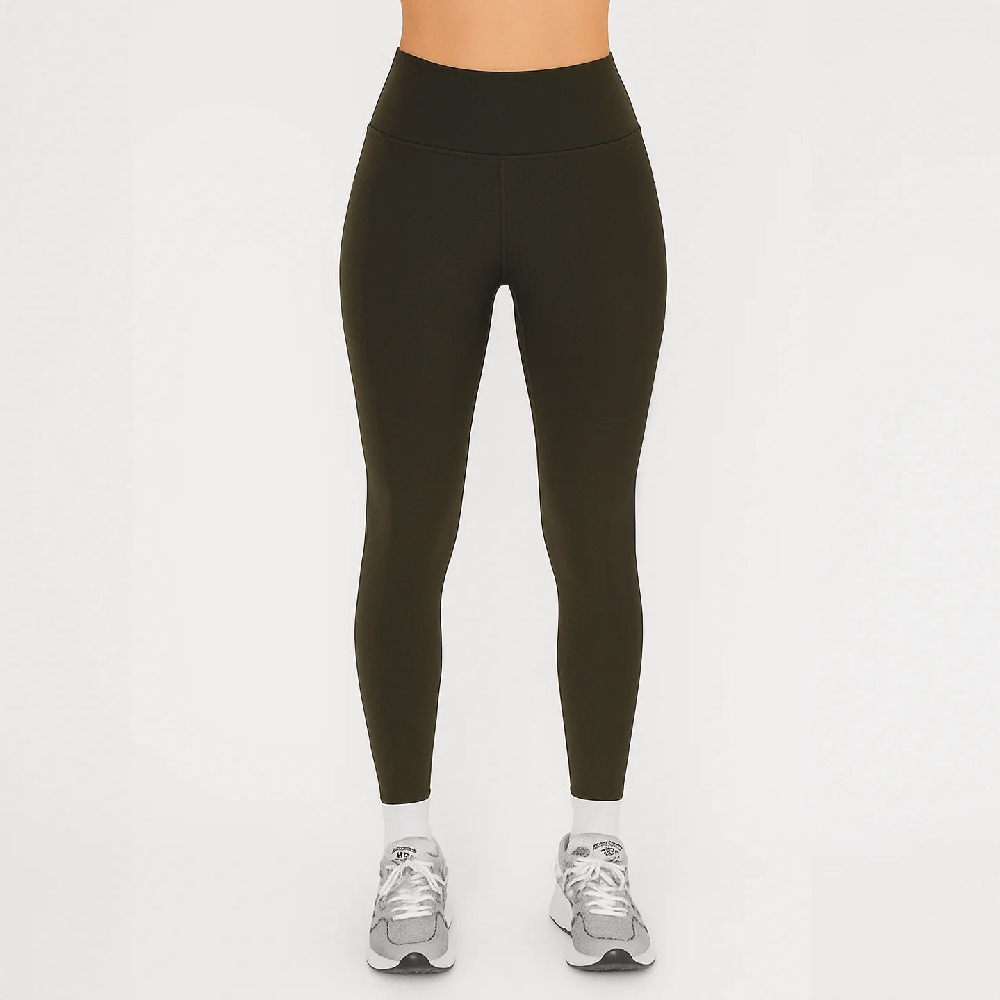 Women's high-rise athletic leggings in buttery-soft fabric with a hidden waistband pocket — view 2