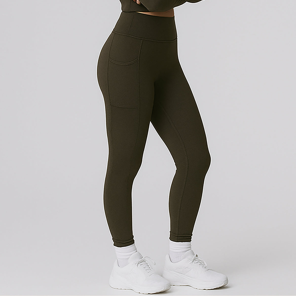 2014 - Women's Seamless Pocket Athletic Leggings-0