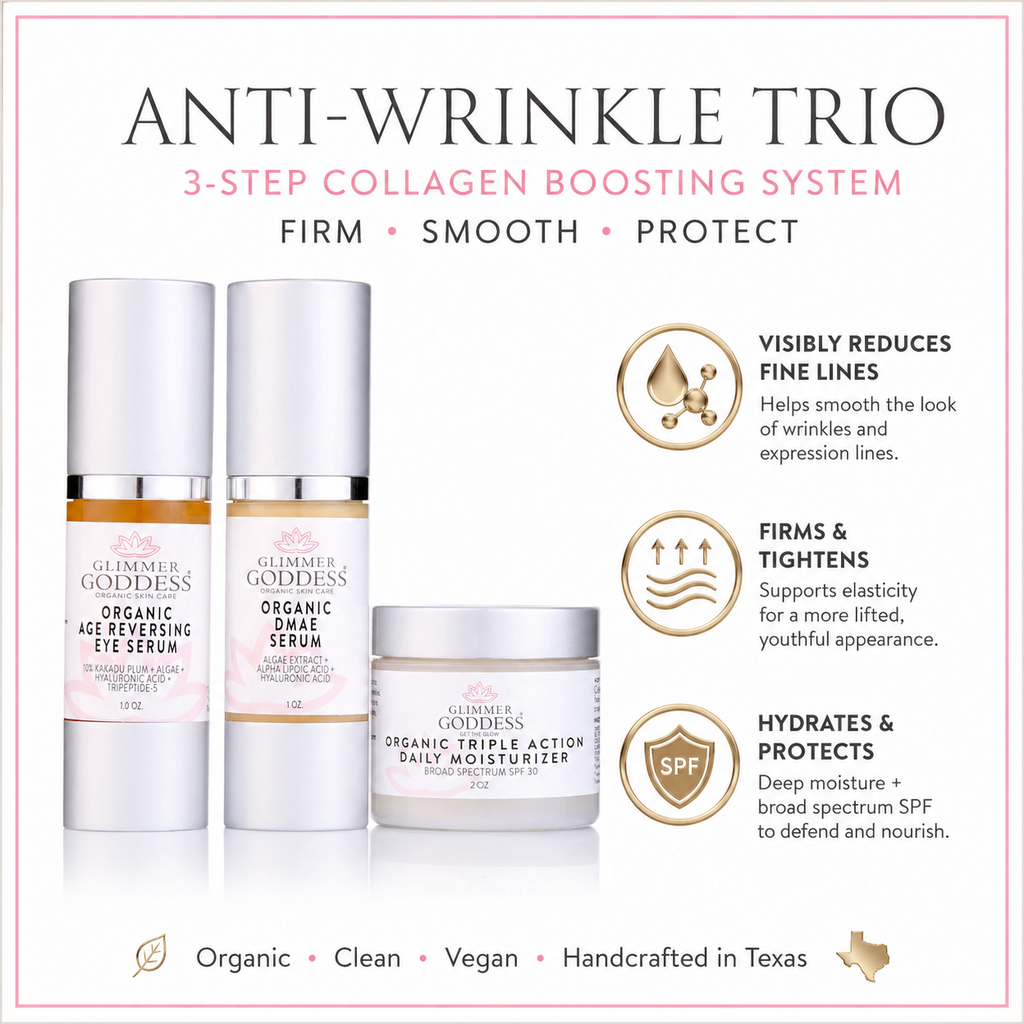 Organic Anti-Wrinkle Trio – 3-Step Collagen Boosting System-0