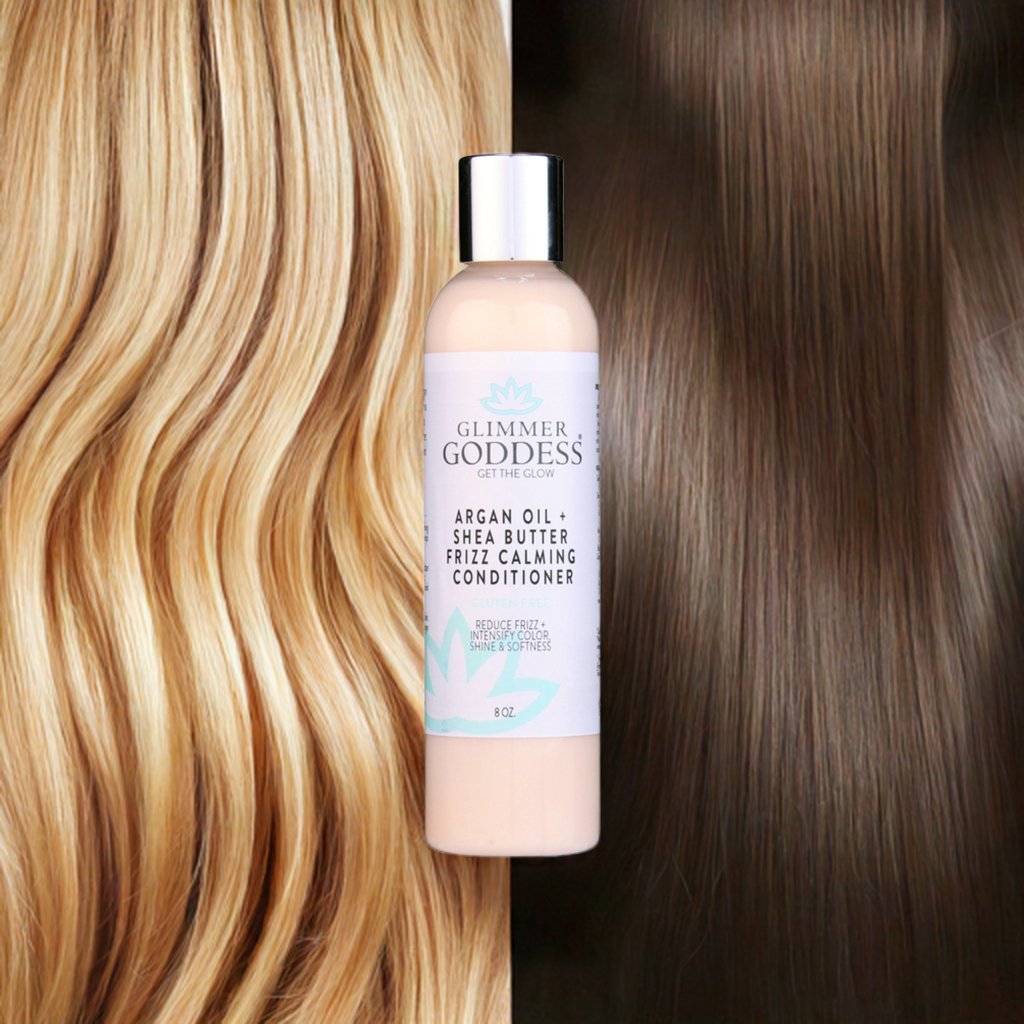 Bottle of organic argan oil hair conditioner for deep moisture and frizz control — view 3