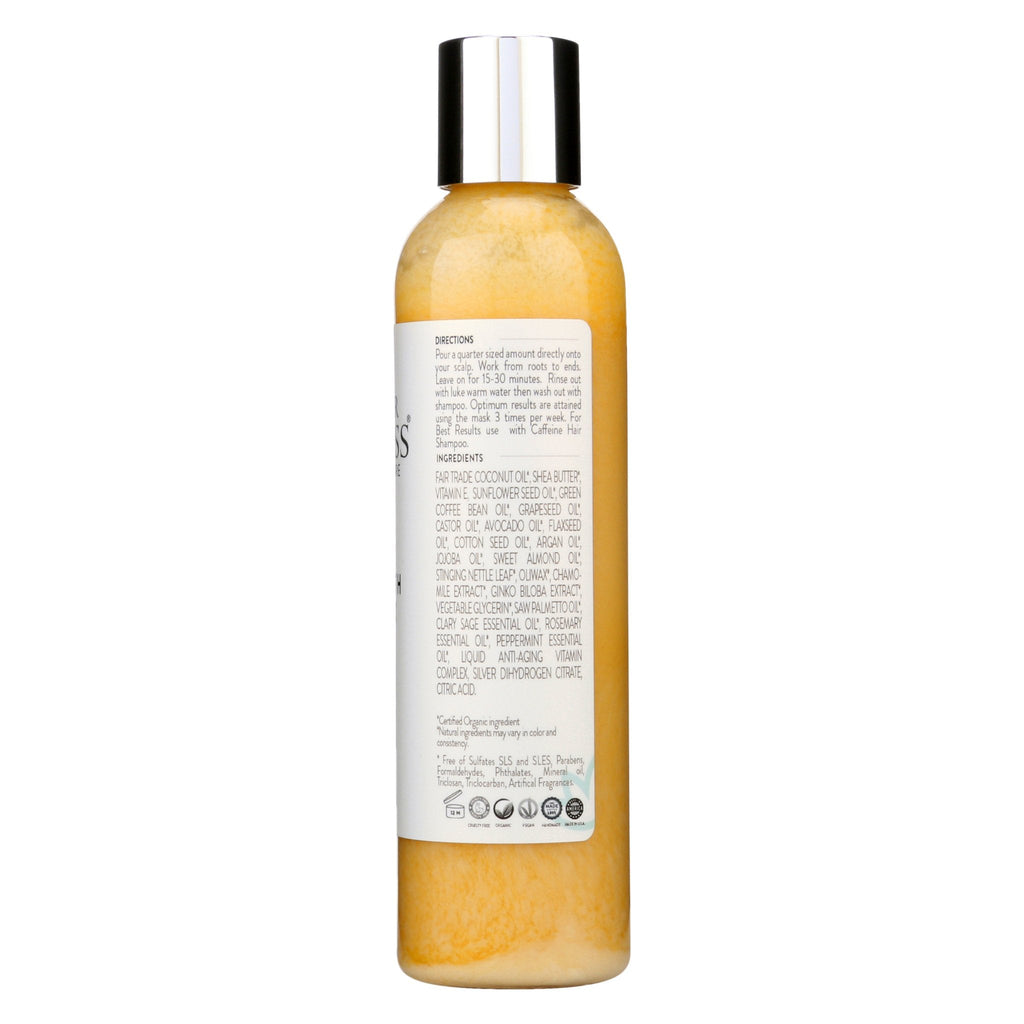 Organic caffeine hair growth mask jar with deep conditioning treatment cream for thicker hair. — view 4