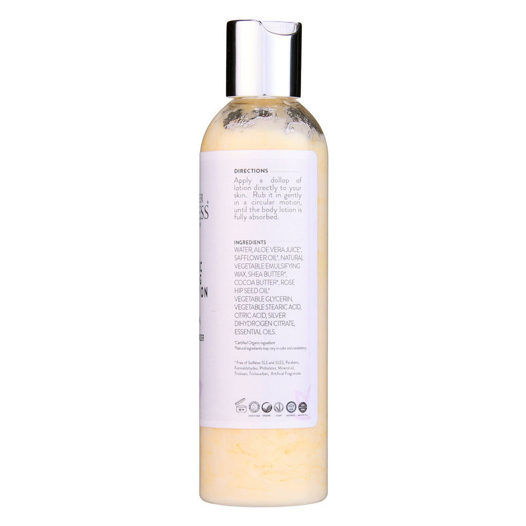 Organic firming body lotion bottle with anti-aging skincare formula for tightening crepey skin — view 3