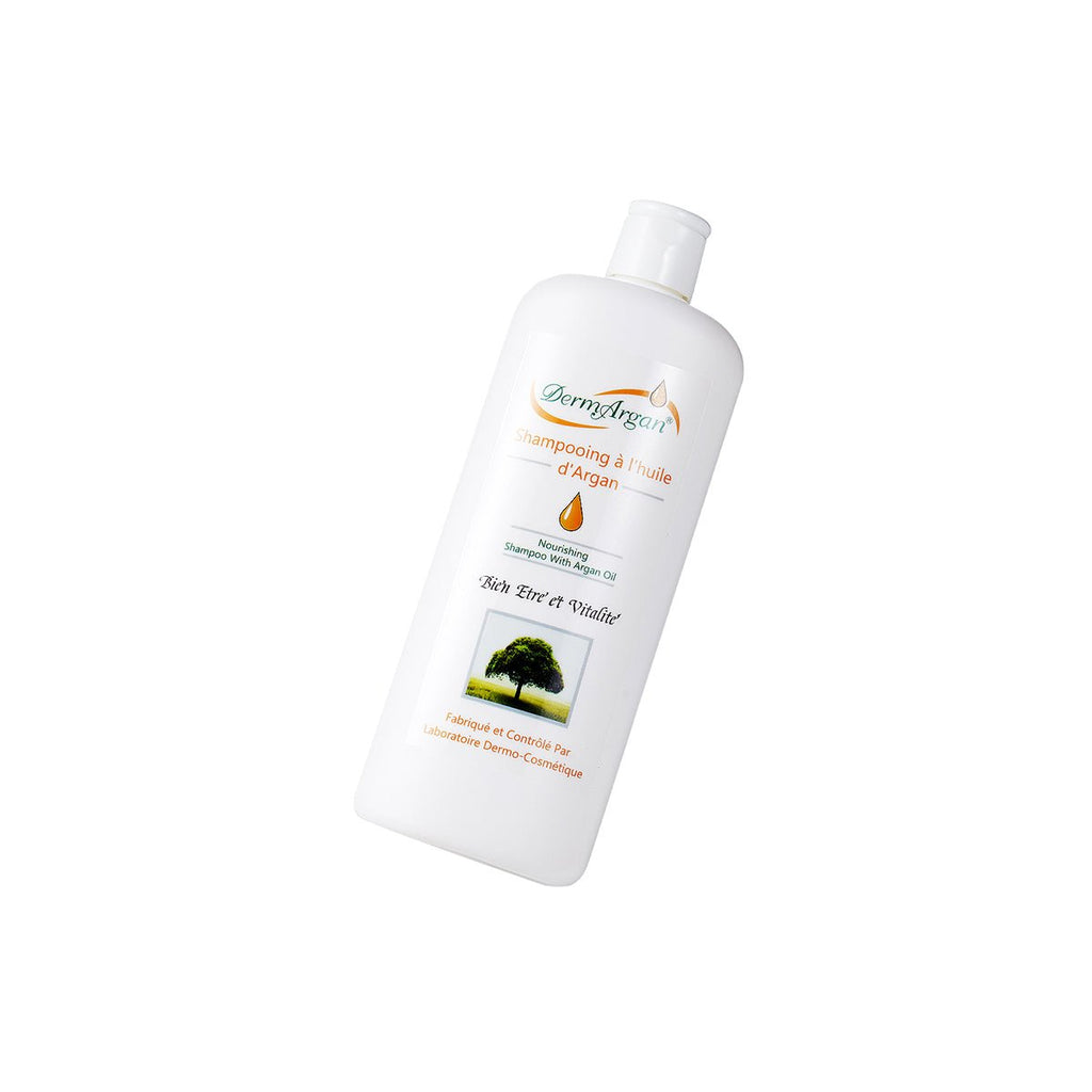 Organic Moroccan argan oil shampoo 200ml bottle for damaged hair repair and intense hydration. — view 4