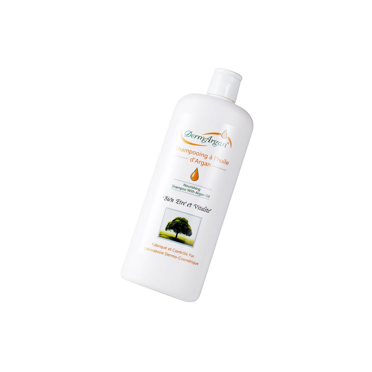 Organic Moroccan argan oil shampoo 200ml bottle for damaged hair repair and intense hydration. — view 4