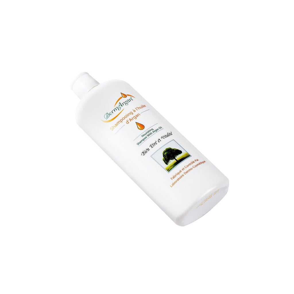 Organic Moroccan argan oil shampoo 200ml bottle for damaged hair repair and intense hydration. — view 3