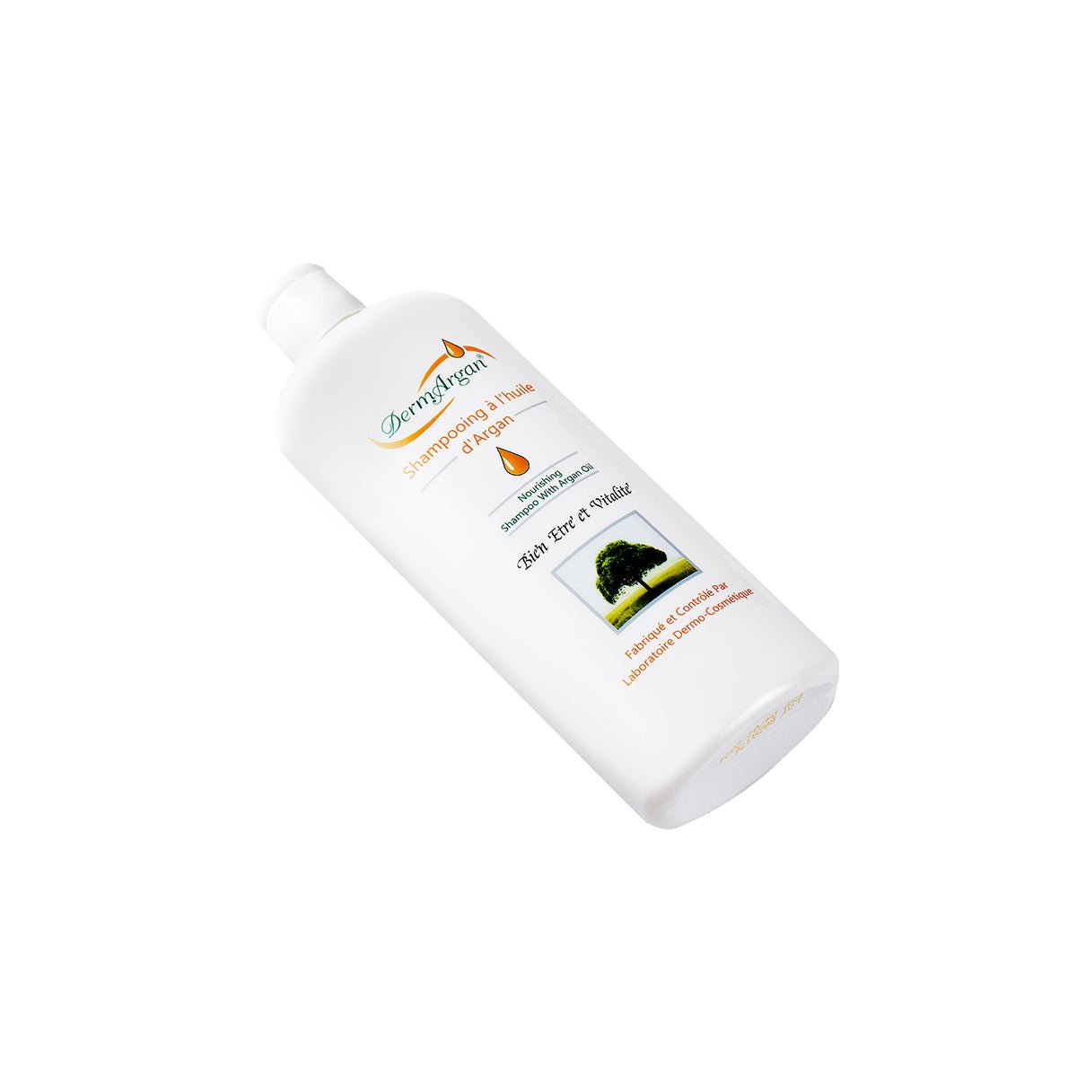 Organic Moroccan argan oil shampoo 200ml bottle for damaged hair repair and intense hydration. — view 3