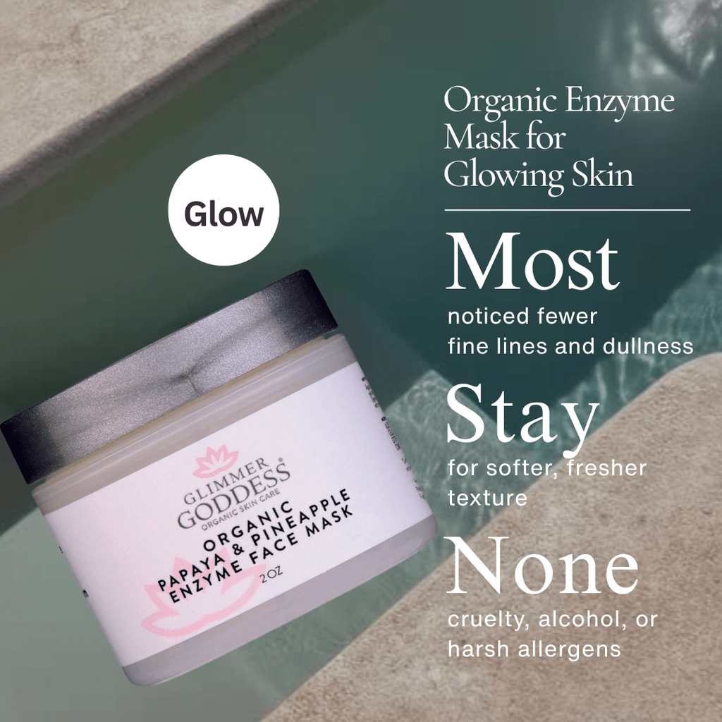 Organic face mask gift set with two masks, soft white spa headband, and applicator brush — view 5