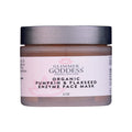Organic pumpkin enzyme face mask jar showing natural creamy texture for skin brightening and tightening