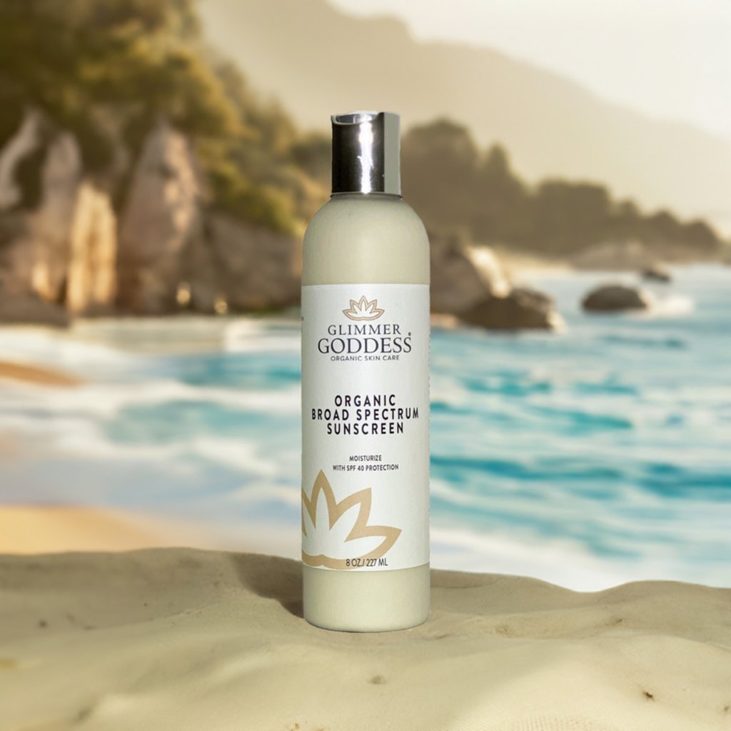 Organic reef-safe sunscreen SPF 40 in white squeeze tube bottle with natural pomegranate ingredients. — view 4